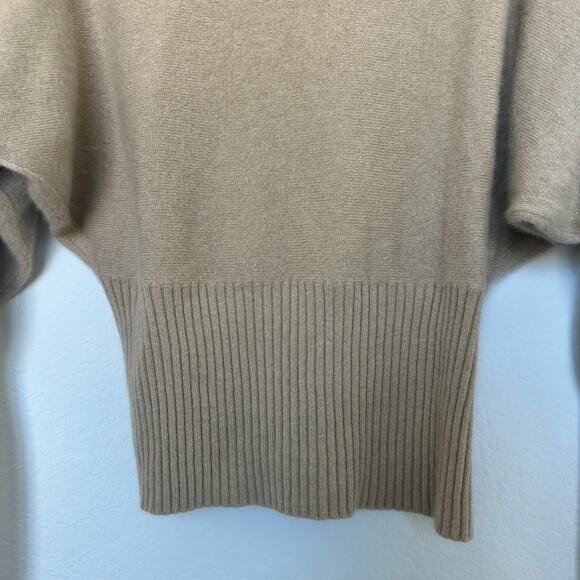 J. Crew 100% Cashmere Turtleneck Sweater in Tan Size Large - Picture 3 of 8